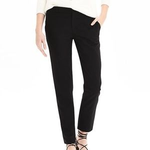 BANANA REPUBLIC AVERY BLACK LTWT WOOL CROP PANTS 4